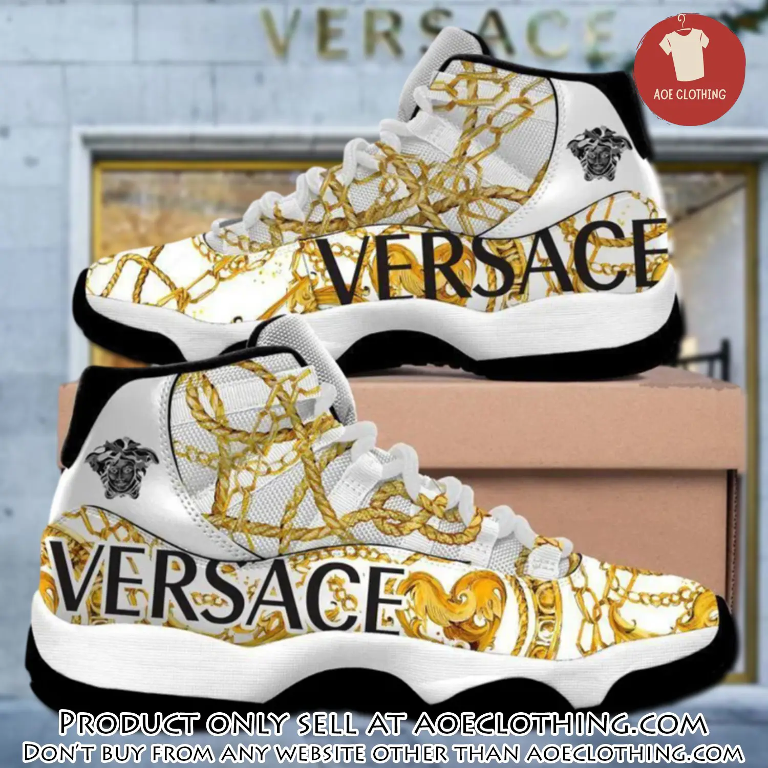 Gianni versace white air jordan 11 sneakers shoes hot  gifts for men women aoe0445187